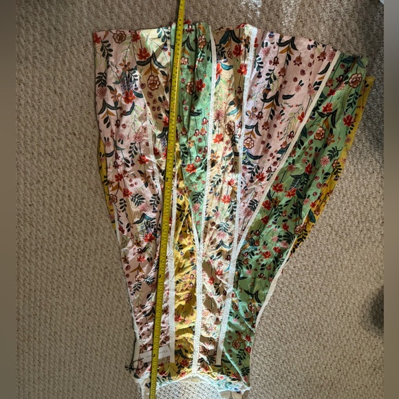 NWT Christian Lacroix patchwork panels corset bust embroidered milkmaid linen 8 - Picture 7 of 14